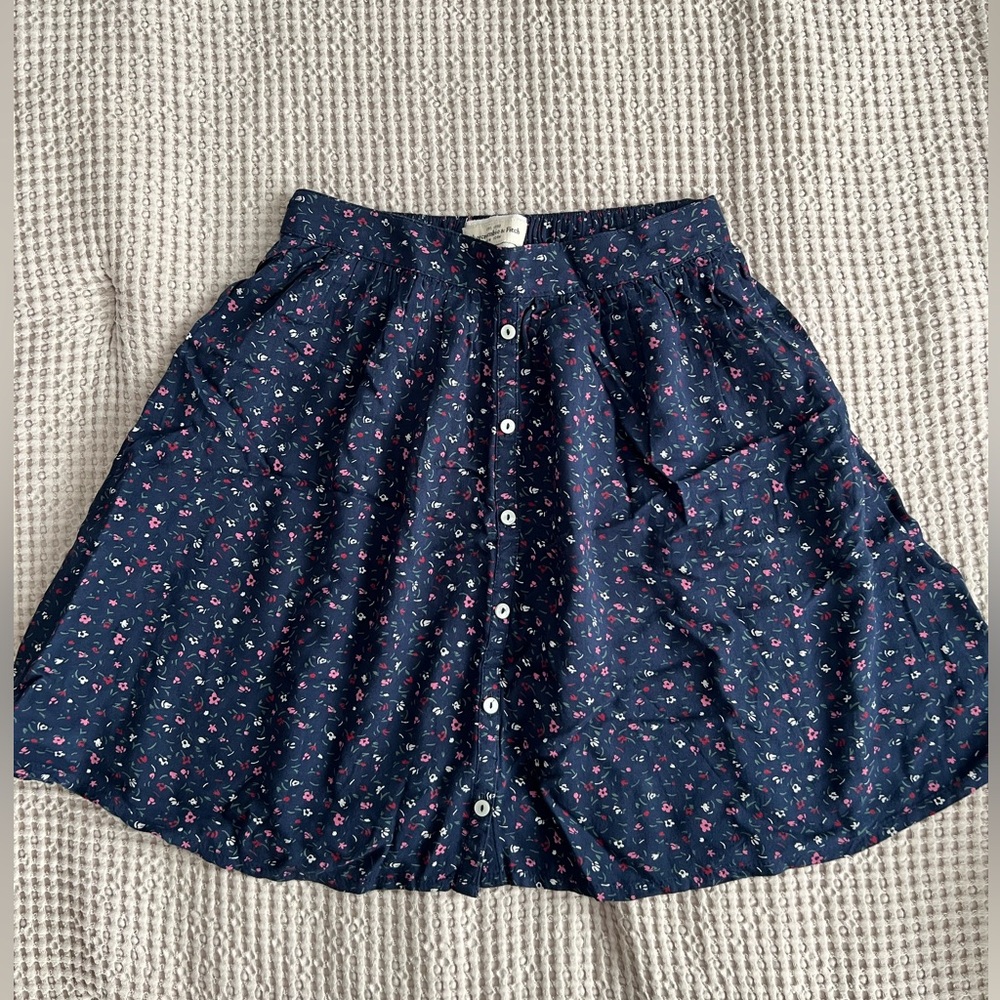 Abercrombie & Fitch floral skater skirt